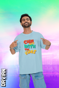 Chill With The Vibes Graphic Oversized Tee