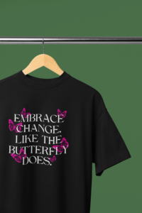 Embrace The Change Graphic Oversized Tee