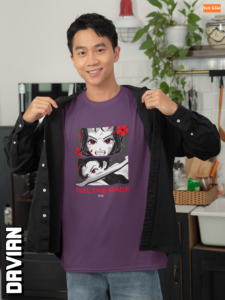 Feel The Rage Graphic Oversized Tee