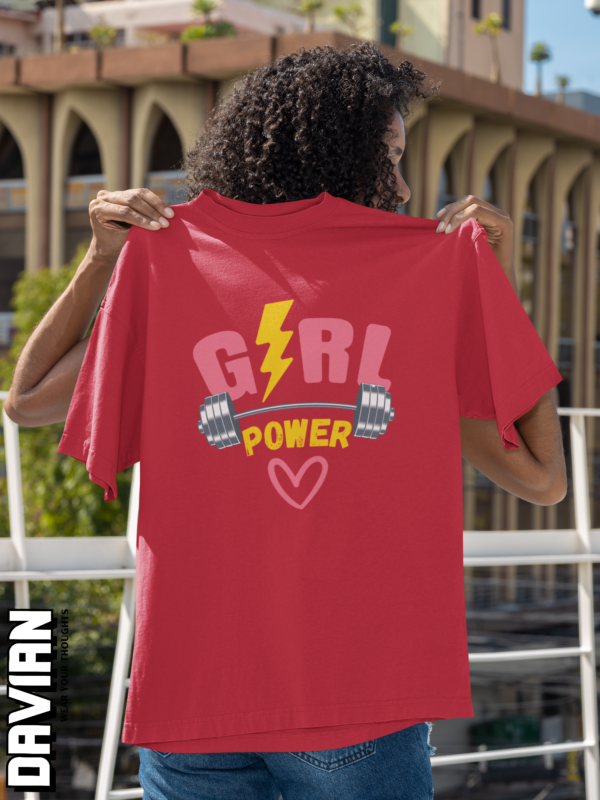 Girl Power Graphic Oversized Tee