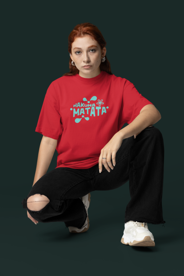 Hakuna Matata Graphic Oversized Tee - Image 3