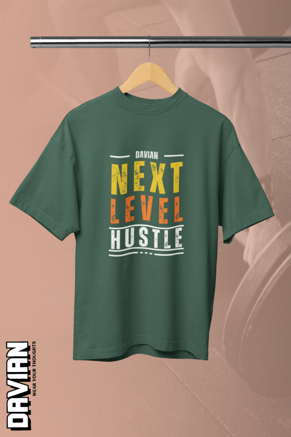 Next Level Hustle Graphic Oversized Tee - Image 5