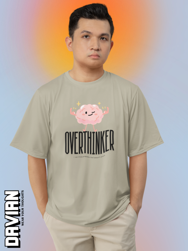 Overthinker Graphic Oversized Tee - Image 3