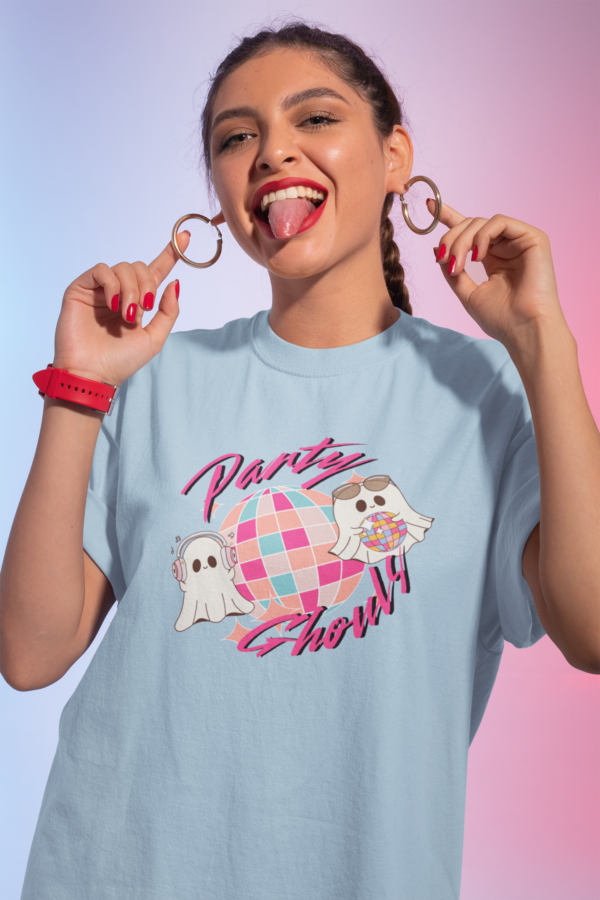 Party Ghouls Graphic Oversized Tee