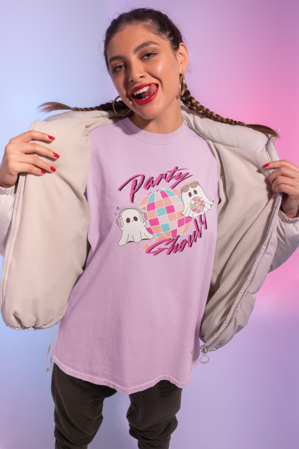 Party Ghouls Graphic Oversized Tee - Image 3